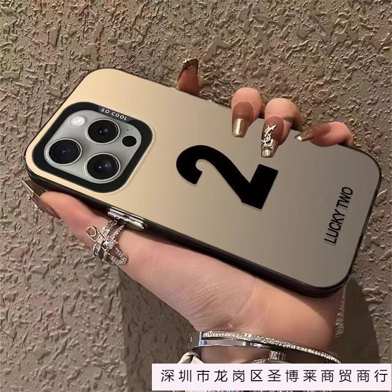 New Lucky Number for Iphone16 Mobile Phone Case Apple 15promax/14/11/13 Pro12 Europe and America