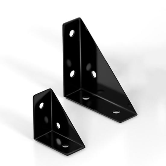 4 Stück Winkelverbinder Kaltgewalzter Stahl Eckwinkel 90 Grad Stahl Verstärkungswinkel Rostbeständige Möbelverbinder