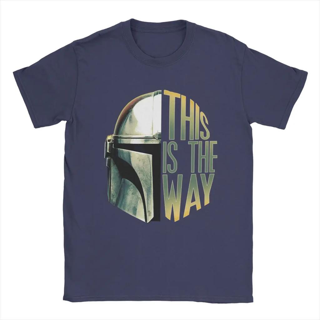 Men's T-Shirt This Is The Way Vintage Pure Cotton Tees Short Sleeve T Shirt Crewneck Tops Party