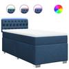 Maison Exclusive - Sommier à lattes de lit avec matelas Bleu 100x200 cm Tissu