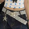 Korean Style Lace Waistband Elegant Dress Jeans Belt Unique Butterfly Waist Belt  Streetwear