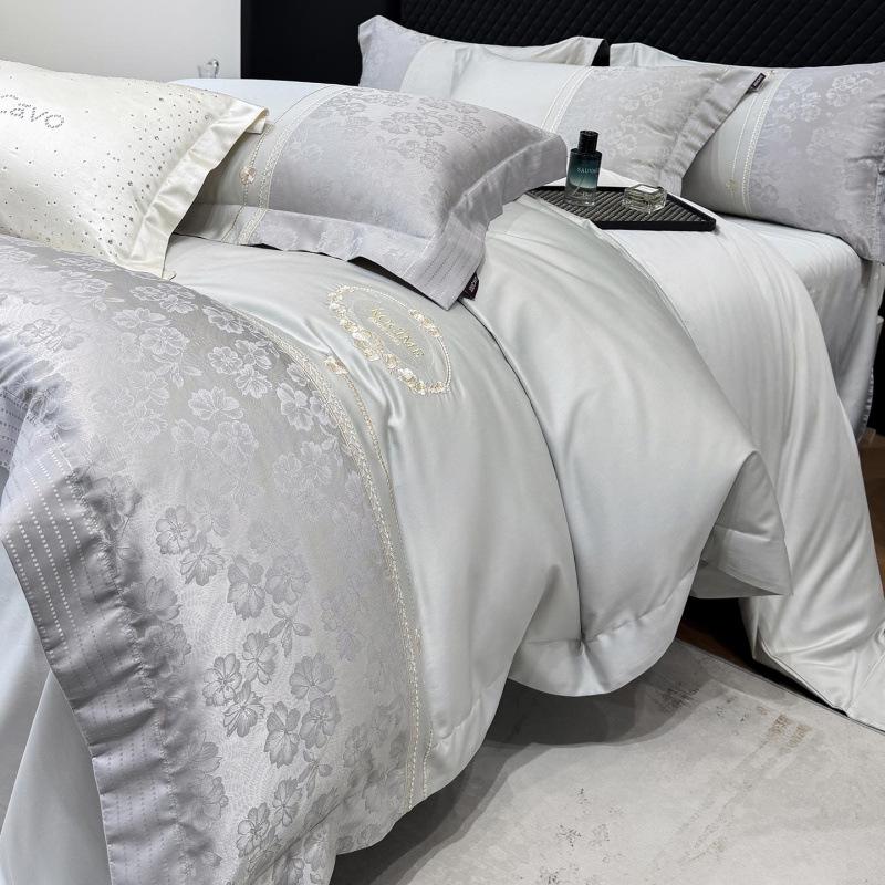 2026 Autumn/Winter Luxury A-Class Sateen Jacquard Long-Staple Cotton Embroidered 4-Piece Set