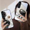 Snow Mountain Cluster For Samsung Galaxy S26 Ultra S25 Edge S24 FE S23 Plus S22 S21 S20 S22+ S24+ S25+ Black Glass Phone Case