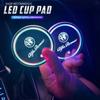 LED Auto Embleem Waterbekerhouder Oplaadbare Coaster Voor Giulietta Mito 159 Giulia Stelvio 156 147 Tonale Brera Disco