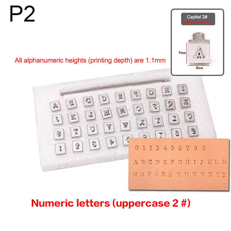 

36 шт./комплект Набор штампов-пробойников с алфавитом и цифрами из нержавеющей стали Инструменты для рукоделия DIY Кожевенное дело Набор инструментов для пробивания отверстий P2