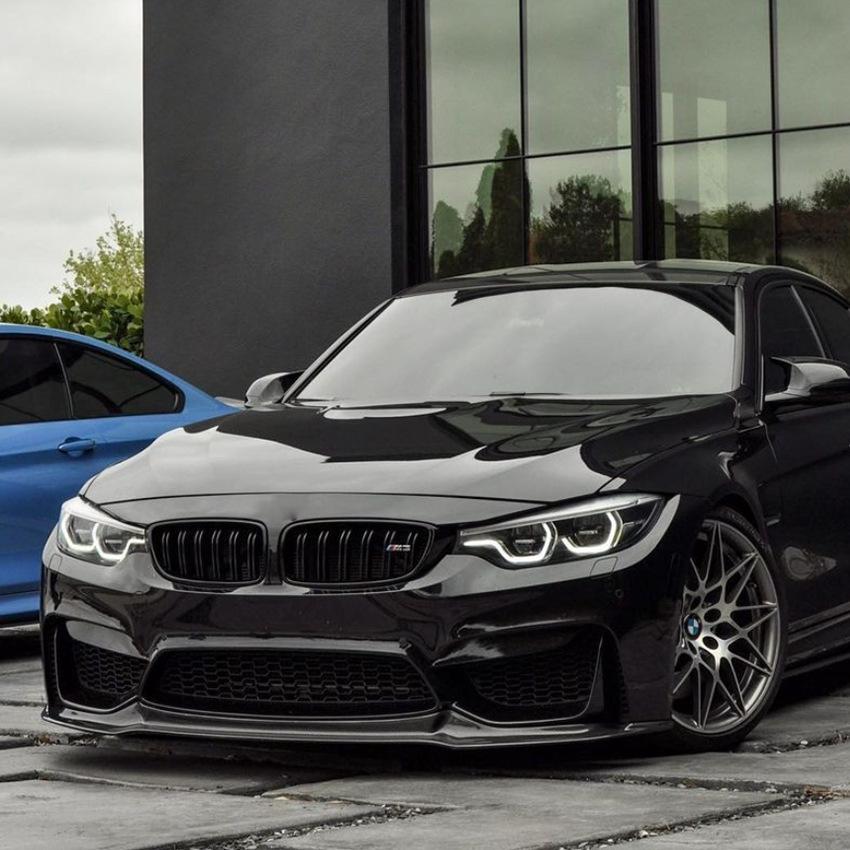 Front Bumper Splitter Lip Spoiler For Bmw F80 F82 F83 M3 M4 V Style 2015-2020 Car Diffuser Bodykits Cover Guard Protector Kits