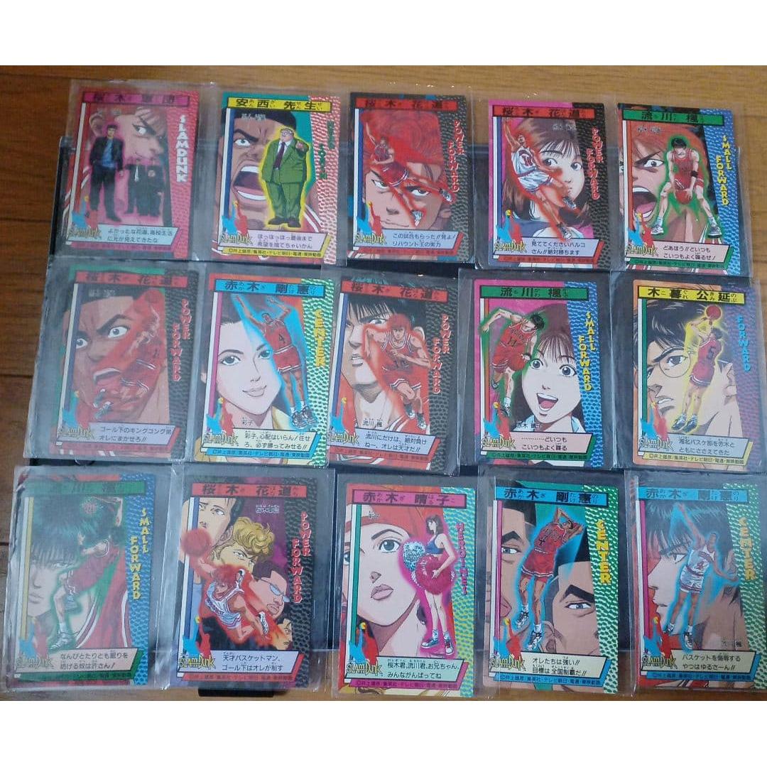 Used Slam Dunk Card Lotte 15 card complete set