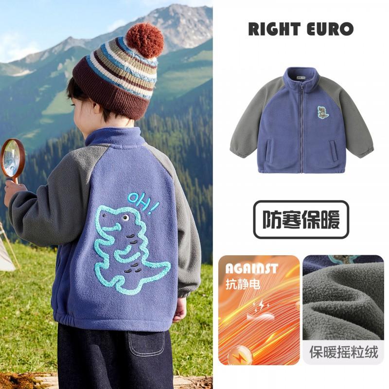 Boys Winter Warm Fleece Jacket Kids Thick Casual Outerwear Toddler Coat