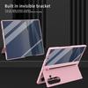 Fold 7 Phone Case with Touch Pen, Hard PC Back Cover Kickstand Phone Cover for Galaxy Z Fold 7/6 with Screen Glass Film