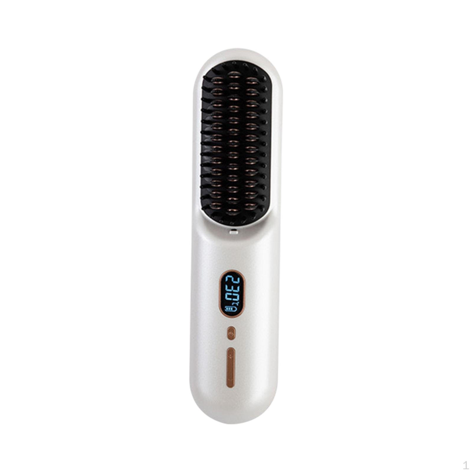 

Hair Straightening Tool Mini Heated Comb for Women And Girls білий