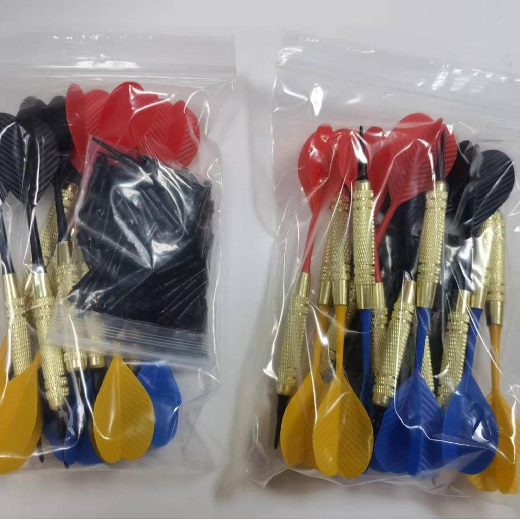 Colored 18g Soft Tip Darts with 100 Tips - 12-Piece Set, 243g Total Weight