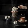 Ink Wood-fired Porcelain Tea Warmer Holder Candle Heater Stove Kettle Stand Boiling Water Carbon Furnace Teaware Accessories