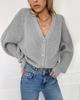 2023 Women's European & American V-Neck Knitted Cardigan - New Autumn/Winter Fashion