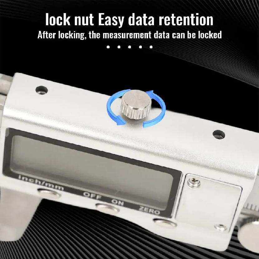 6 Inch 150mm Digital Vernier Caliper Stainless Steel Micrometer Measuring Tool Depth Ruler