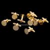 10 Blank 15mm Round Pad Finding Men CuffLink