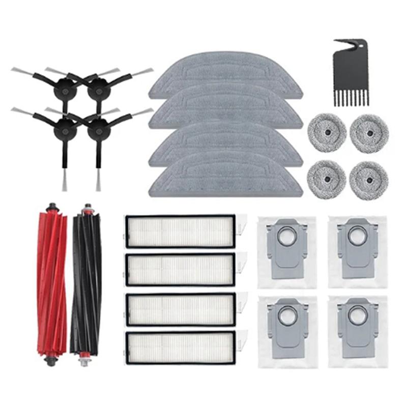 A65T-For Roborock S8 Maxv Ultra G20s Robot Main Side Brush Hepa Filter Mop Replacement Vacuums Cleaner Spare Part Accessories