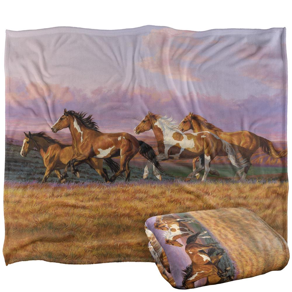 Wild Wings Sunset Cruise 2 Silky Supersoft Blanket