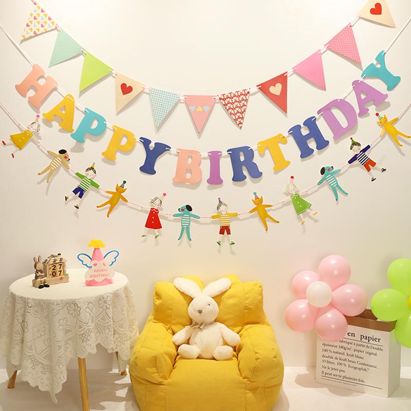 Dekoration für die erste Geburtstagsparty: Geburtstagsbanner für Jungen und Mädchen