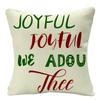 2022 Merry Christmas Home Decor Cushion Cover 45x45cm Cute Animals Cartoon Printed Throw Pillow Cover Xmas Decorative Pillowcase
