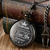 Orologio da tasca al quarzo serie Fashion To My Son I Love You, Orologio ciondolo