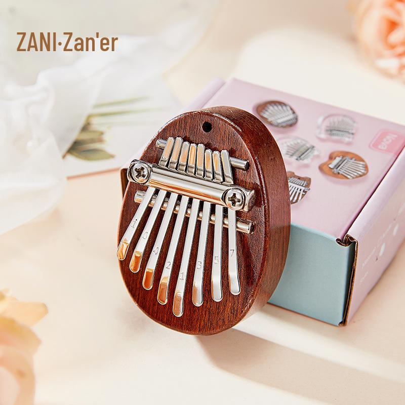 Crystal Kalimba: 8-Note Mini Thumb Piano - Small Musical Instrument Available