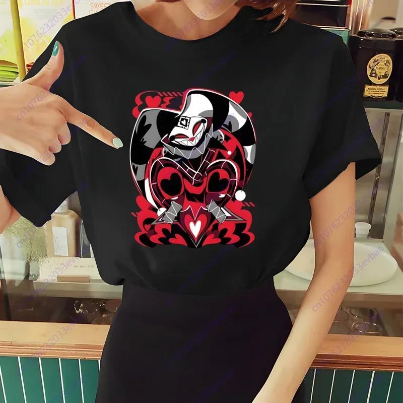 Dámské tričko Helluva Boss Letní s krátkým rukávem Potisk Žvýkačka Vtipné Harajuku Tričko Topy Pánské tričko Streetwear