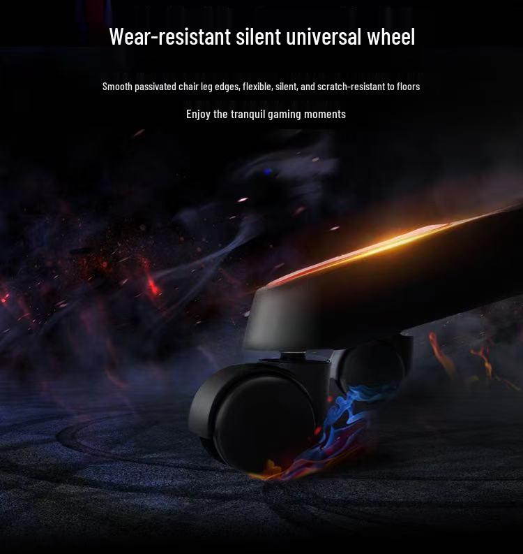 Ergonomiczny fotel gamingowy z regulacją odchylenia i poszerzonym siedziskiem do domu i biura