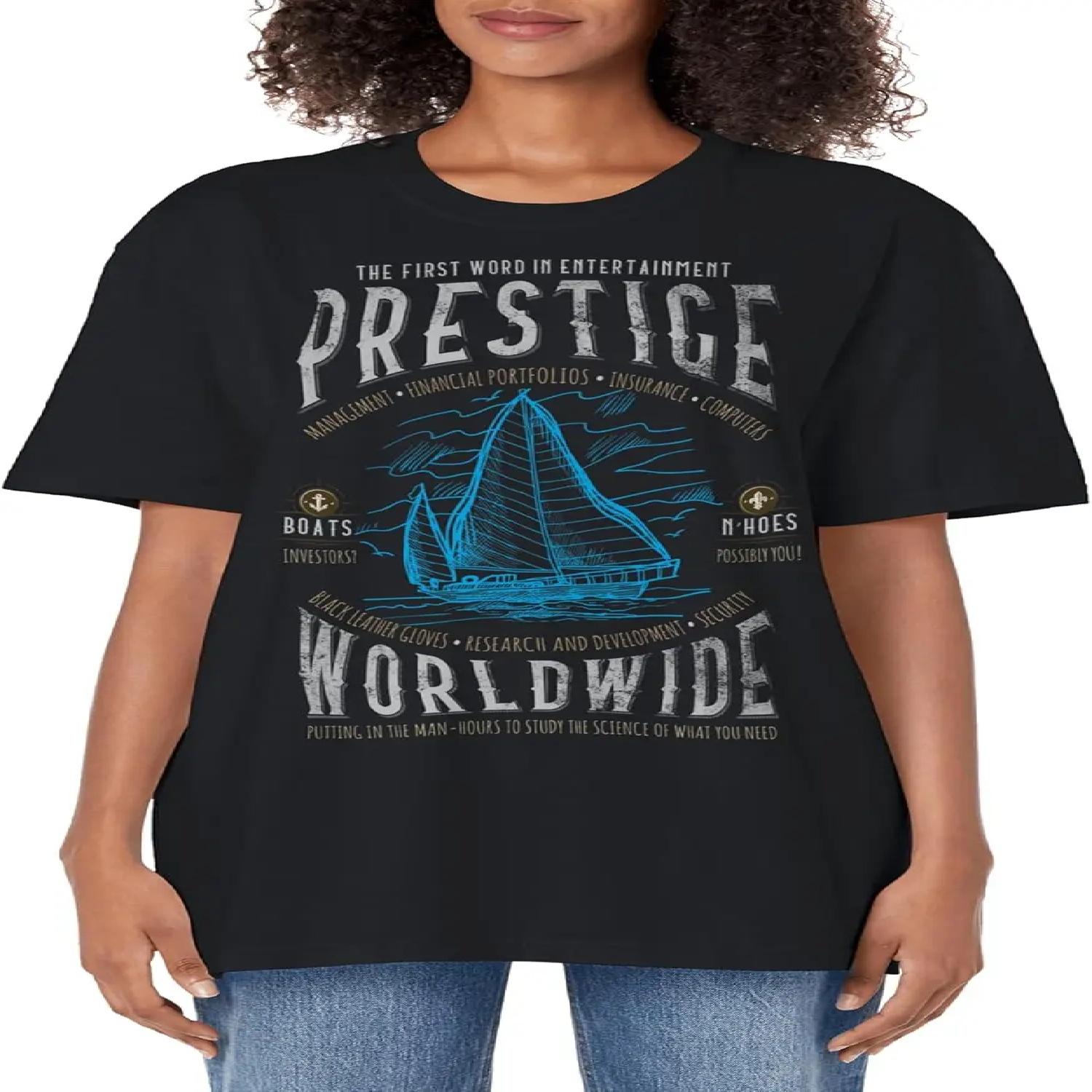 Prestige Worldwide Funny Stepbrothers Boat Graphic Adult Oversized Vintage T-Shirt XXXXL