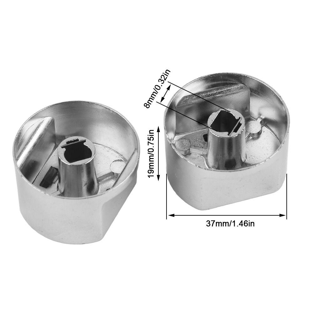 2pcs Rotary Type Stove Knob Zinc Alloy Rotary Switch Knob Gas Stove Control Knob Gas Fireplace
