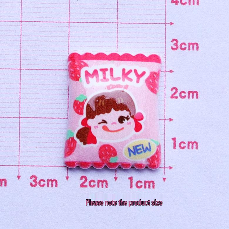 Glossy Handmade Cartoon Candy Resin Hair Clip DIY Accessories.