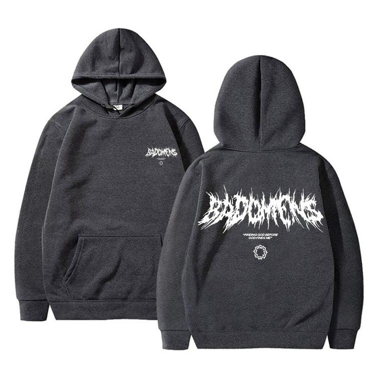 Bad Omens Band Gott finden bevor Gott mich findet Grafik Hoodie Herren Damen Fleece Baumwolle Sweatshirts Herren Rock Punk Stil Hoodies