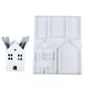 Desk Ornament Mould Silicone Mold for Miniature House Shaped Pen Holder Decoration Gypsum Mold Jewelry Making Supplies