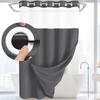 With Snap In Liner Hookless Shower Curtain Removable Shower Cover  Bathroom
