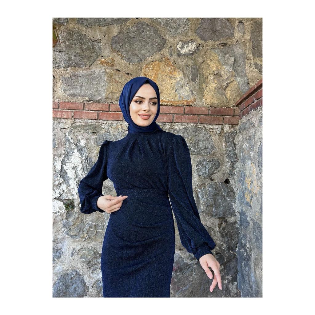 Rochie de seara hijab argintie Seil