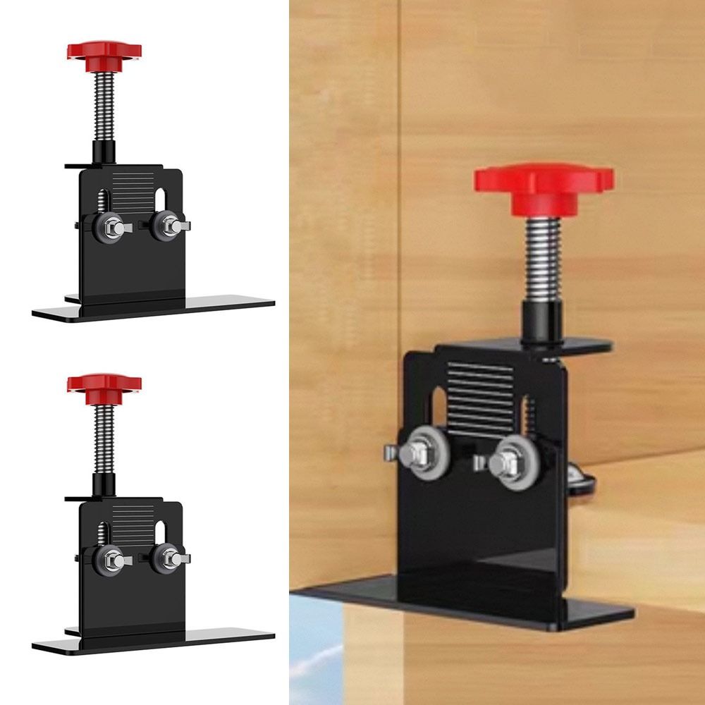 1pair Aluminum Alloy Cabinet Door Mounting Jig Adjustable Multi-functional Cabinet Hinge Jig Universal Cabinet Frame Jig