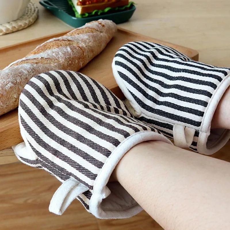 1Pc Cotton Anti-Scalding Oven Gloves Mitts Potholder Kitchen Duckbill Shape Cotton Gloves Tray Dish Bowl Holder Oven Hand Clip