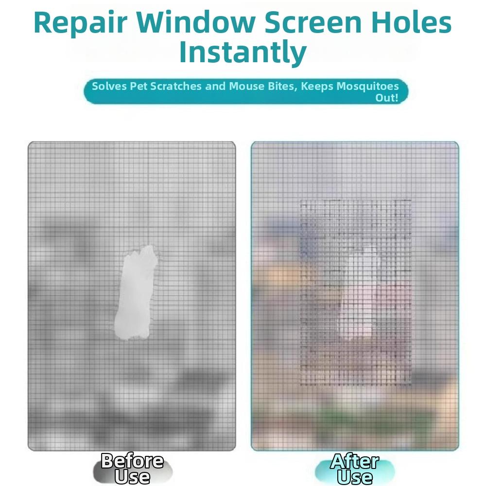 Self-Adhesive Window Screen Repair Tape Waterproof Anti-mosquito Mesh Self-Adhesive Tape  Bathroom