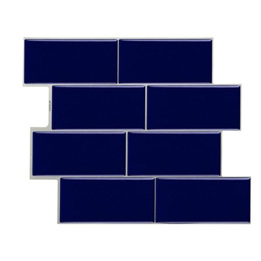 Adesivi Murali Piastrelle Autoadesivi Impermeabili Decalcomania Murale Oil-proof Anti-sporco Resistente all'Umidità Resistente al Calore Adesivo per Fornelli