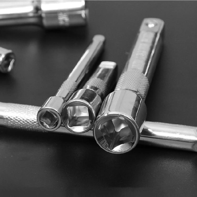 3Pcs Universals 3/8" or 1/2" Drive Socket Ratcheting Wrench Extension Bar 3 Length for Mechanics Hobbyists Enhances Grip
