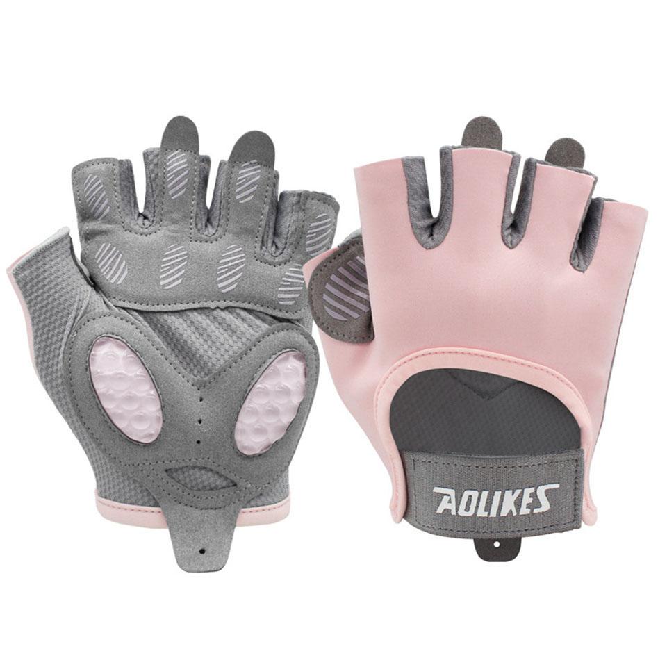 AOLIKES Breathable Cycling Gloves Workout Gym Gloves for Men Women Weight Lifting Fingerless Gloves Training Exercise Fitness