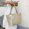 Large Capacity Beach Bag Handmade Tote Bag Single Shoulder Handbag  Shopping