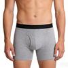 Herr Boxertrosor Mellanhöga Elastisk Midja U-Konvex Korta Trosor Kontrasterande Linning Öppen Front Trosor