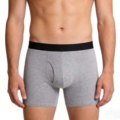 Herren Boxer Unterwäsche Mittelhoch geschnitten Elastischer Bund U-förmige Shorts Slips Kontrastierender Bund Offene Front Slips