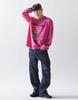 Deoseutoli Dreamer Pigment Long Sleeve Tee (Pink)