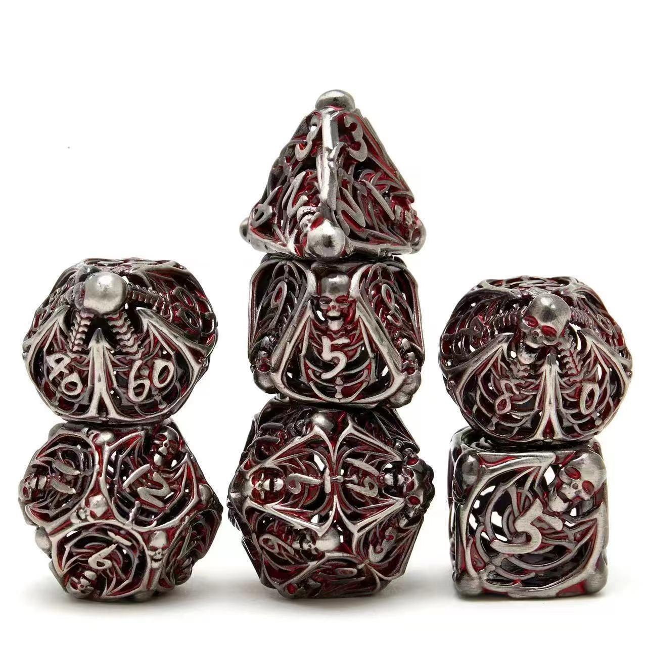 

Порожнистий метал DND Game Dice Numbers 7Pcs Set for Dungeons and Dragons RPG MTG Table Games D&D Pathfinder Shadowrun and Math Teaching (з металевим корпусом) сірий/червоний