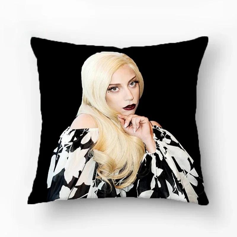 Room Decor Lady Gaga Pillowcase Pillow Cover Furniture Decorative Sofa Cushions Pillows Covers Cushion Luxury Cases Pillowcases