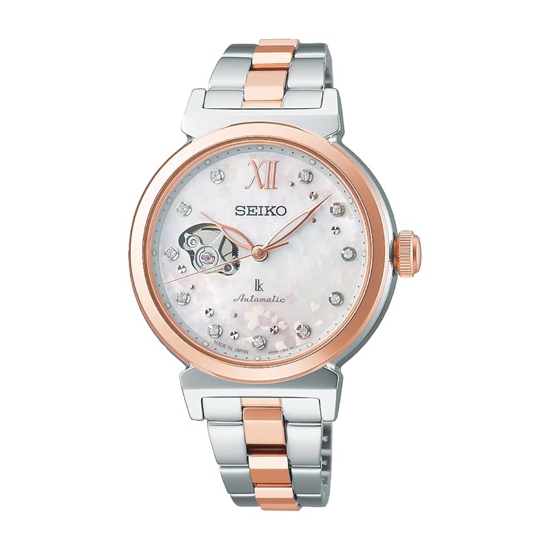 

[Seiko Watch] automatic watch Rukia 2025 SAKURA Blooming Limited Edition SSVM064 ladies silver & pink gold