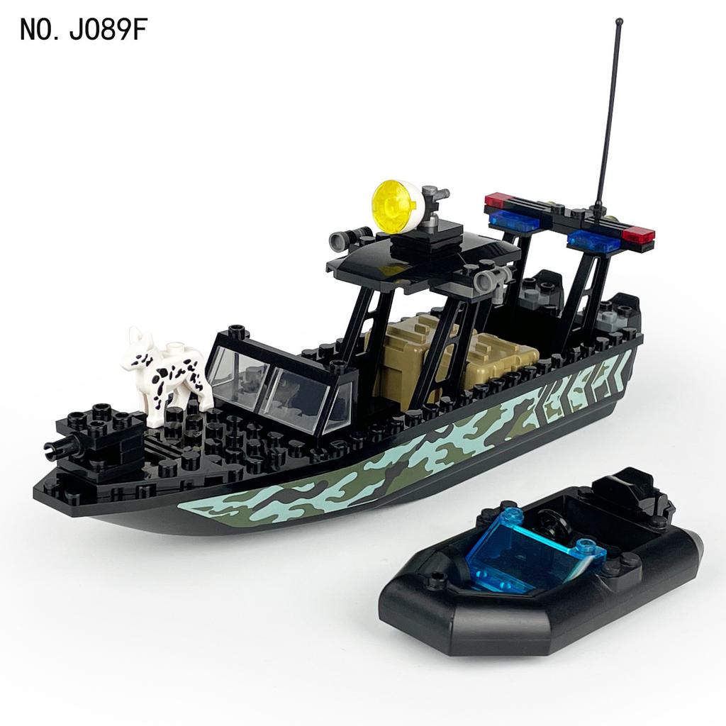 Speed Dragon Patrol Boat 76427 Children Assemble Small Particle Building Block Toys Sea Chasing Bandits