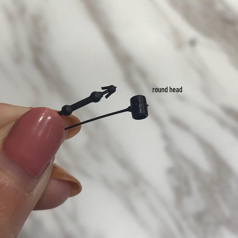 Pointed Round Head Plastic Threading Needle with Mother-Child Buckle for Apparel and Jewelry Tags