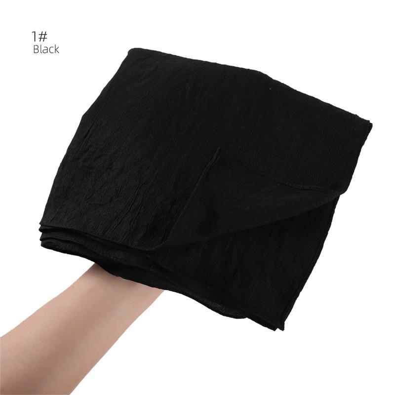 Women Big Size Plain Solid Cotton Rayon Hijab Scarf Lady High Quality Wraps and Shawls Musulman Headband Islamic Turban 180*90Cm